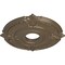 Ekena Millwork Attica Ceiling Medallion (Fits Canopies up to 5"), Hand-Painted Warm Silver, 18"OD x 4"ID x 5/8"P CM18ATWSS - alternate 2